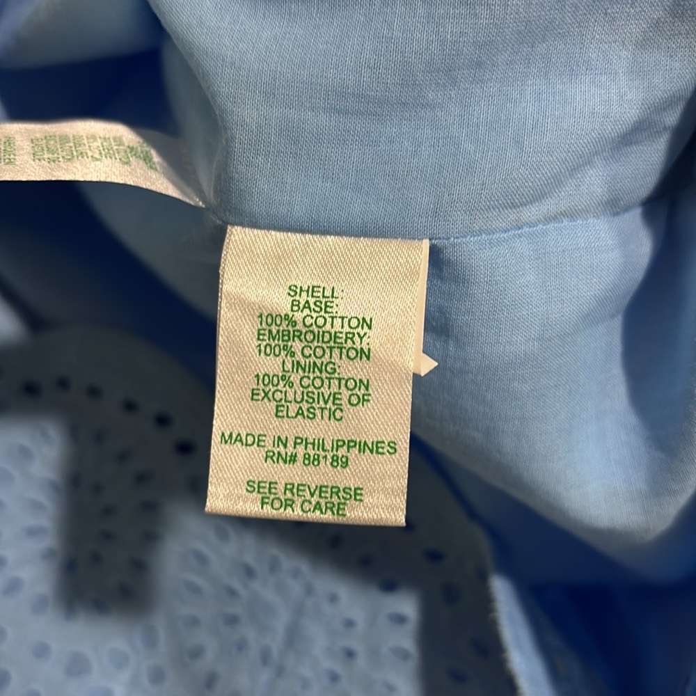 Lilly Pulitzer Ryann Eyelet Shift Dress Frenchie Blue Kaleidoscope NWT S… - Picture 13 of 14